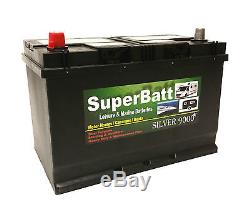 2 X 12V 120AH Leisure / Marine Battery L302mm X W172mm X H225mm SuperBatt LM120