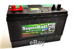 2 X 12V 130AH Leisure Battery SuperBatt DT130 for Motorhome Caravan Campervan
