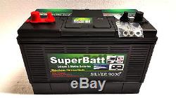 2 X 12V 130AH Leisure Battery SuperBatt DT130 for Motorhome Caravan Campervan