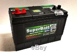 2 X 12V 130AH Leisure Battery SuperBatt DT130 for Motorhome Caravan Campervan