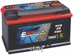 2 X 12V Expedition 105AH AGM Leisure Batteries Deep Cycle