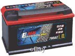 2 X 12V Expedition 105AH AGM Leisure Batteries Deep Cycle. 5 Year GTEE