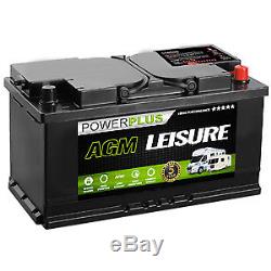 2 X Advanced AGM LP100 Leisure Battery 100ah 12v