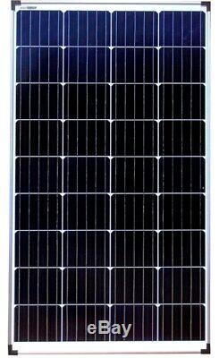 2 x 100W = 200w Mono PV Solar Panel /w 3m cable for 12v 24v battery Caravan RV