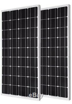 2 x 100W = 200w Mono PV Solar Panel with cable for 12v 24v battery