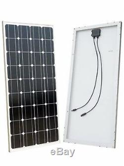 2 x 100W = 200w Mono PV Solar Panel with cable for 12v 24v battery
