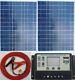 2 X 50w = 100w Solar Panel + 10a Lcd 12v 24v Battery Charger 5v Usb + 6m Cable