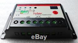 2 x 50w = 100w Solar Panel +4m cable +10A Charger Controller for 24v 12v Battery