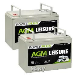 2 x AGM 100 Sealed Leisure Batteries 100ah 12v SPECIAL OFFER PRICE