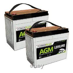 2 x AGM L160 160ah Deep Cycle 12v Motorhome Camper Van Leisure Batteries Battery