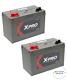 2x12v 110ah (c100) Numax Xv31mf Ultradeepcycle Leisure Battery X-pro Replacement