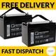 2x 100ah 12v Deep Cycle Agm Battery For Leisure, Solar, Wind And Off-grid 12volt