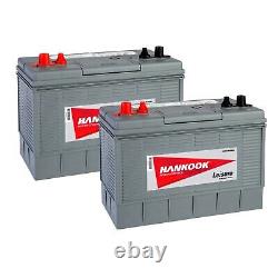 2x 100Ah Deep Cycle Leisure Battery & IP22 15A 3 outs Victron Charger