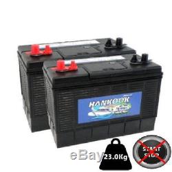 2x 100Ah Leisure / Caravan Battery 12V XV31MF Charge Indicator For Easy Use