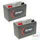 2x 110ah Leisure Battery X-pro M31-800 12v 100ah Dual Purpose Cyclic Set Of 2