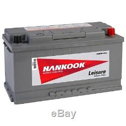 2x 110Ah 12V Sealed Leisure Battery For Caravan & Boats With 25mm2 Link Lead