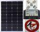 2x 120w = 240w Solar Panel +20a Lcd 12v 24v Charger Usb +brackets +4m Cable Sets