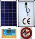 2x 80w = 160w Solar Panel +6m Cable + 20a Charger Controller For 24v 12v Battery