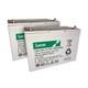 2x Lslc104-12 Lucas 12v 104ah Agm Leisure Battery Campervan Boat Solar
