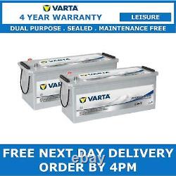 2x Varta LFD140 Dual Purpose Leisure Batteries 12V 140Ah Caravan Motorhome Boat