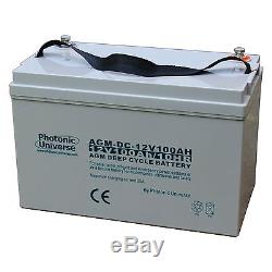 30% DISCOUNT SALE 100Ah 12V AGM Battery for Leisure, Solar, Wind, Off-grid