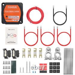 3/5/7mtr Twin Leisure Battery Split Charge Relay Kit 12V 140A VSR For Camper Van