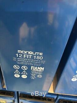 3 FIAMM Monolite 12V-180AH  6.5KW Leisure /SOLAR /OFF GRID INVERTER BATTERIES