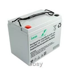3 x Lucas 12V 85AH AGM/GEL Deep Cycle Leisure Battery Mobility Scooter