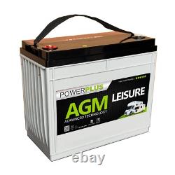 3 x Motorhome Camper Van Boat Leisure Battery AGM L160 160ah Deep Cycle 12v