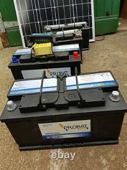 4 x 12 v leisure batteries and Solar Panel