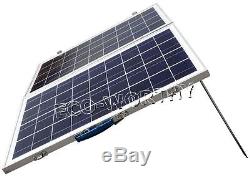 50w Folding Solar Panel Charger Kit /w 3A controller + 3m cables + battery clips