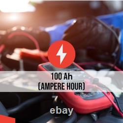 610 Sealed Leisure Battery Low Box 12V 100Ah 750cca 0/1 B13 2 Year Warranty Lion