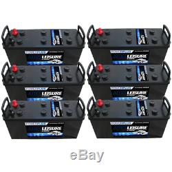 6 x ABS L140 Leisure Marine Battery 12v 140ah Batteries