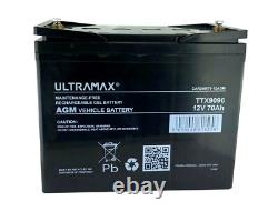 70 AH 12V LEISURE BATTERY FOR CARAVAN CAMPERVAN MOTORHOME & Boats DEEP CYCLE