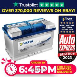 80Ah Leisure Battery LED80 Varta Dual Purpose EFB Leisure Battery 930 080 080