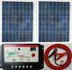 80w 100w 120w 160w Solar Panel + Charger Controller + Cable Fuse & Battery Clips