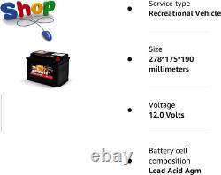 90AH 12V LEISURE BATTERY for CARAVAN CAMPERVAN MOTORHOME DEEP CYCLE