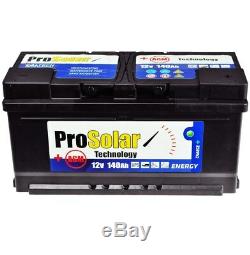 AGM 140 Solar Battery USV 12V Prosolar Maintenance-Free Instead 110Ah 100Ah Gel