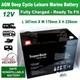 Agm Deep Cycle Leisure Battery 12v 120ah 12vsla30n Caravan Motorhome Marine Boat