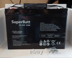 AGM Deep Cycle Leisure Battery 12V 120AH 12VSLA30N Caravan Motorhome Marine Boat