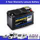 Agm Lp100 100ah (110) Sealed Boat Starter & Leisure Deep Cycle Battery 12v