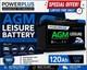 Agm Lp120 Campervan Leisure Battery 120ah 12v Bought By Conversion Companies
