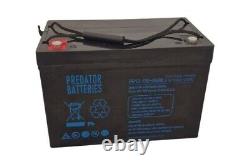 AGM Leisure Battery Predator 115 AH- Campervan Outdoor Off Grid 12V
