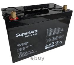 AGM Ultra Deep Cycle Leisure Marine Battery 12V 130AH Heavy Duty 12VSLA30N