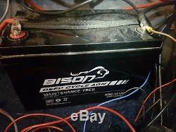 Bison BDC-12120 12v AGM Leisure Battery 120ah