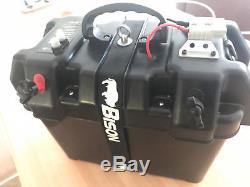 Bison Smart Power Battery Box with 12v 100Ah Leisure Battery