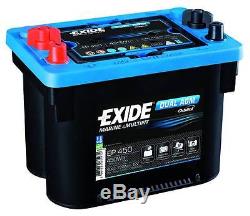 Brand New Leisure Exide DUAL AGM Battery 12V 750CCA EP450