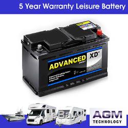 Caravan AGM LP100 Low Height Leisure Deep Cycle Battery 12v 100ah