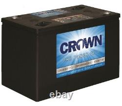 Crown 6CRV215 6v 215ah AGM Battery x 4 (24V or 12V System) Deep Cycle Leisure
