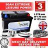 Deal 4 X 12v 90ah Leisure Battery Deep Cycle Low Height (90 88 Ah Amp) 85amp 4x
